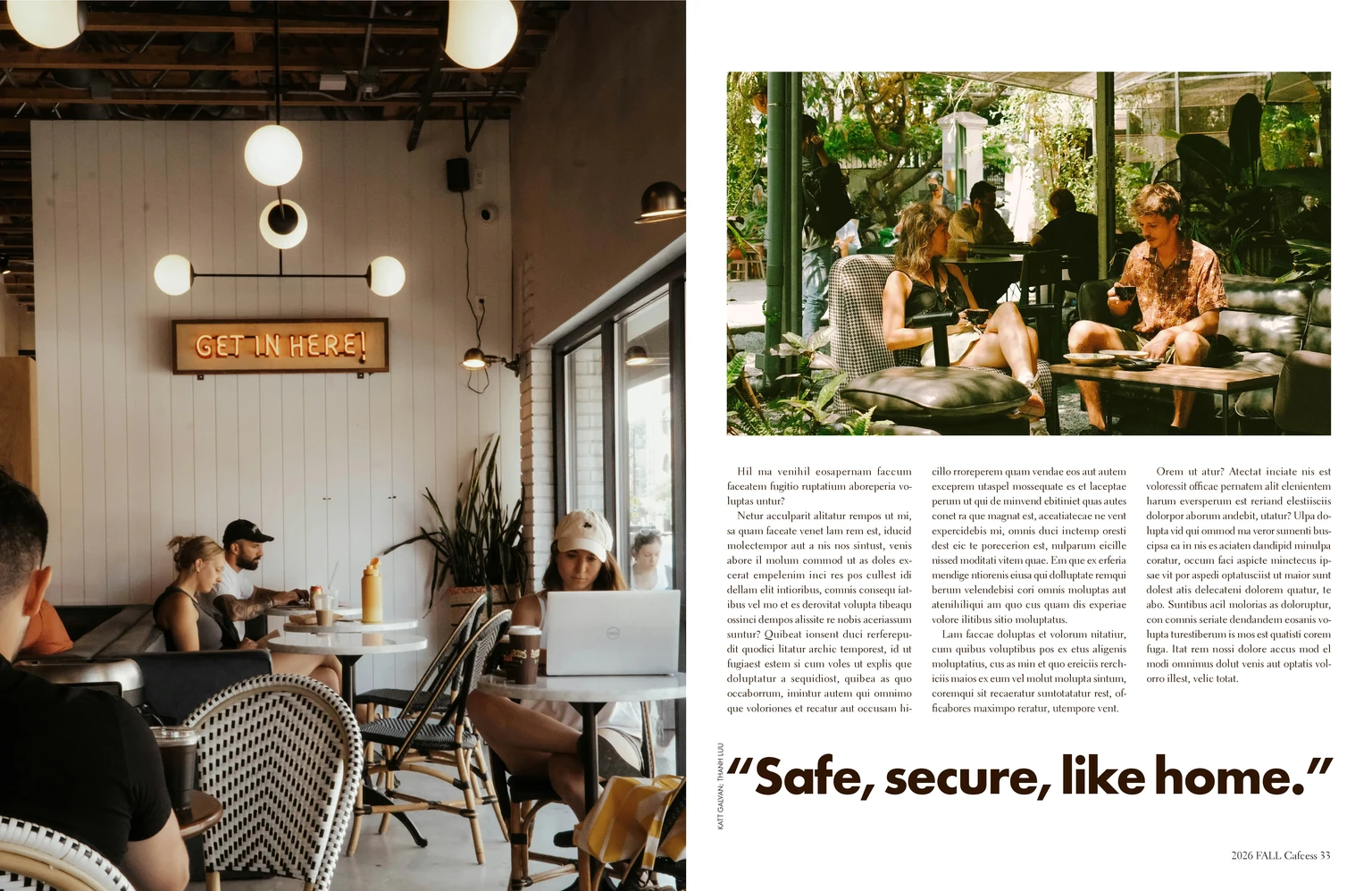Cafcess editorial spread